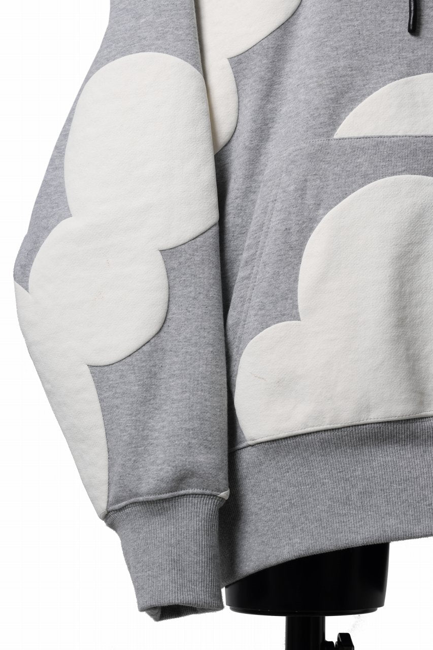 A.F ARTEFACT POLKA PATTERN SWEAT HOODIE (HEATHER GREY) - Image 19
