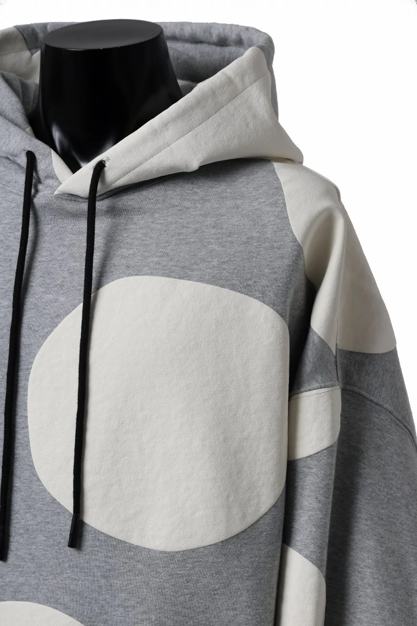 A.F ARTEFACT POLKA PATTERN SWEAT HOODIE (HEATHER GREY) - Image 21