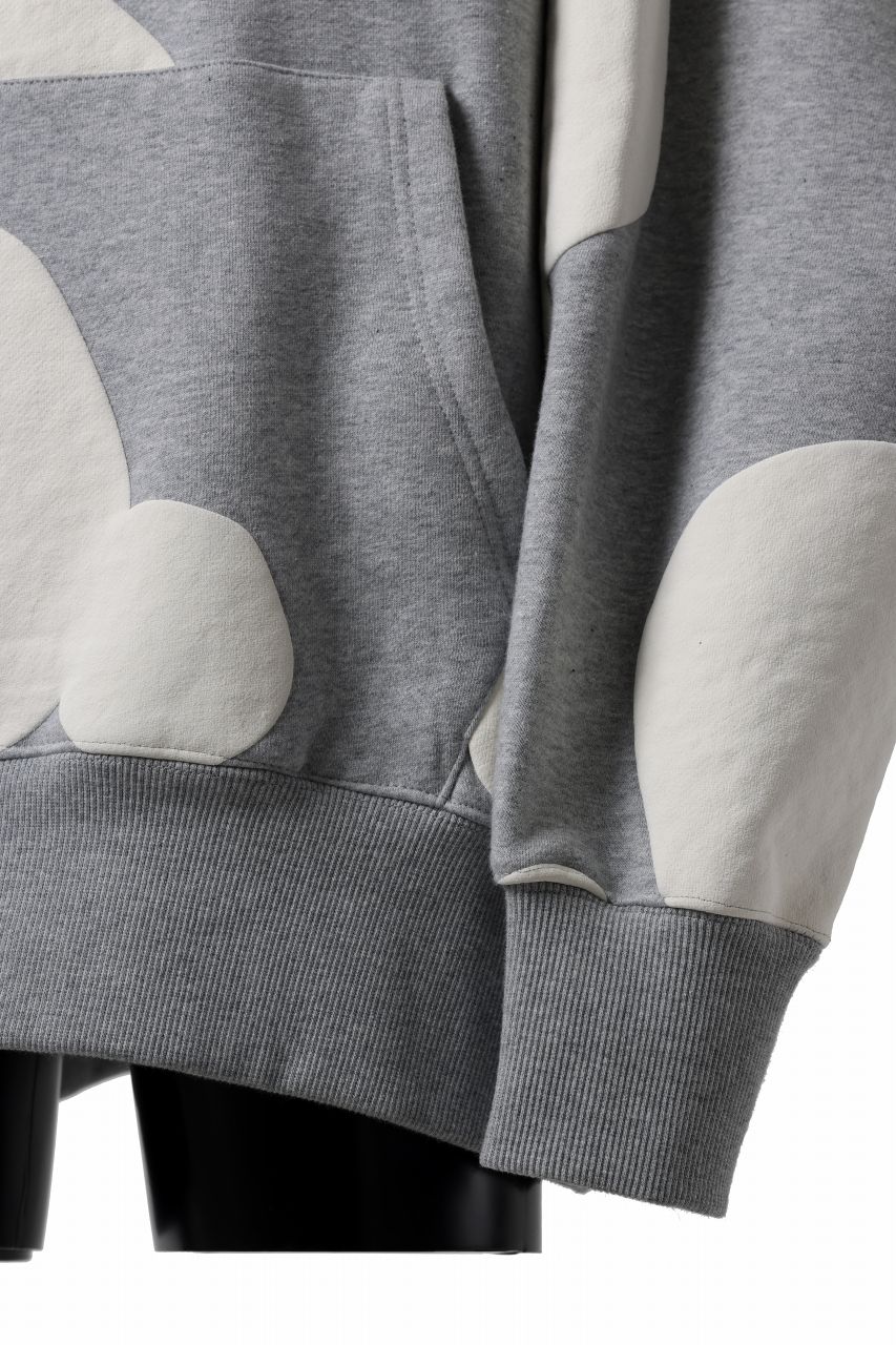 A.F ARTEFACT POLKA PATTERN SWEAT HOODIE (HEATHER GREY) - Image 22