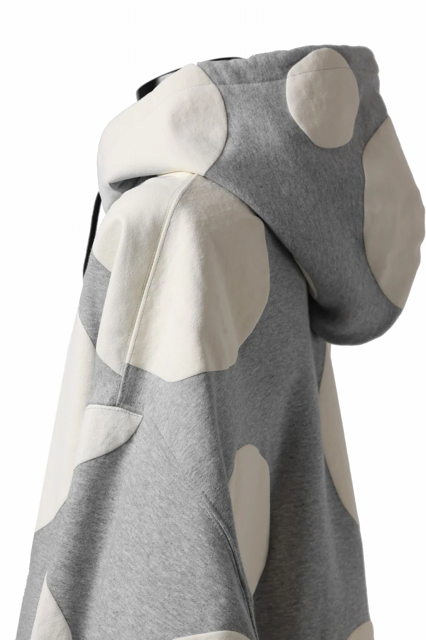 A.F ARTEFACT POLKA PATTERN SWEAT HOODIE (HEATHER GREY) - Image 23