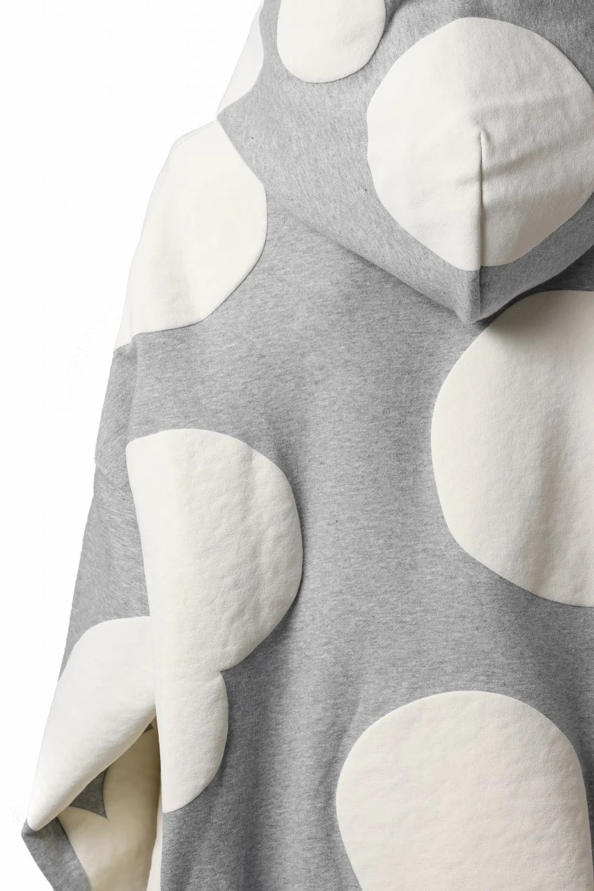 A.F ARTEFACT POLKA PATTERN SWEAT HOODIE (HEATHER GREY) - Image 24