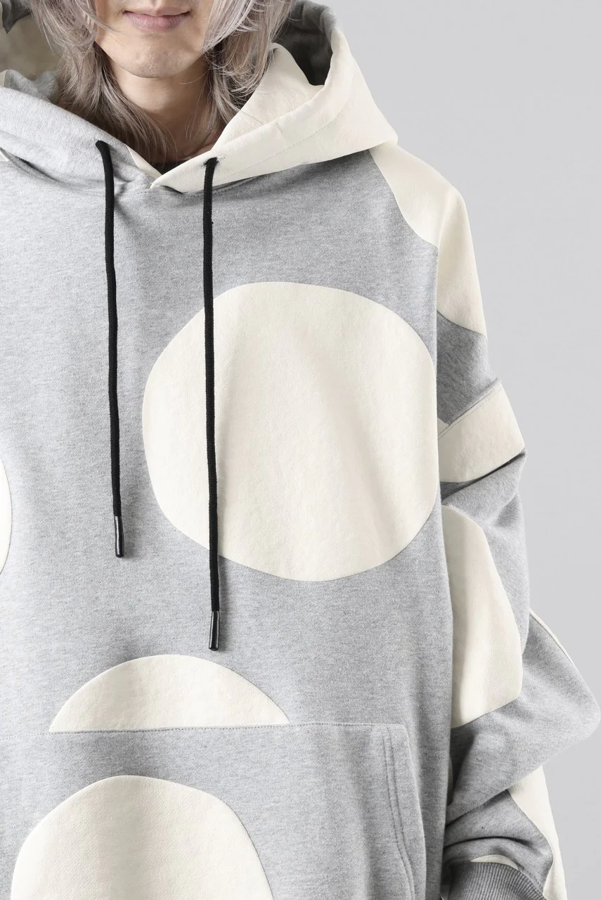 A.F ARTEFACT POLKA PATTERN SWEAT HOODIE (HEATHER GREY) - Image 26