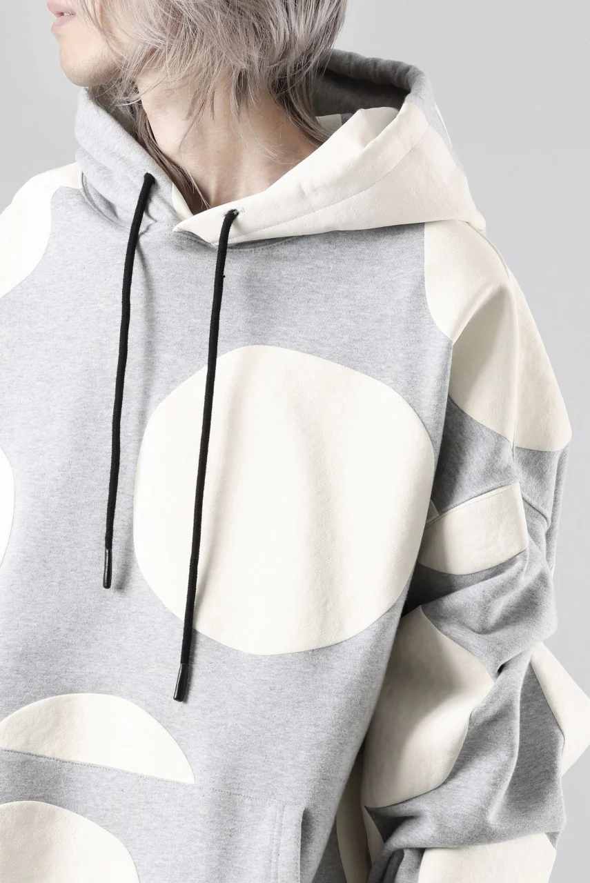 A.F ARTEFACT POLKA PATTERN SWEAT HOODIE (HEATHER GREY) - Image 27