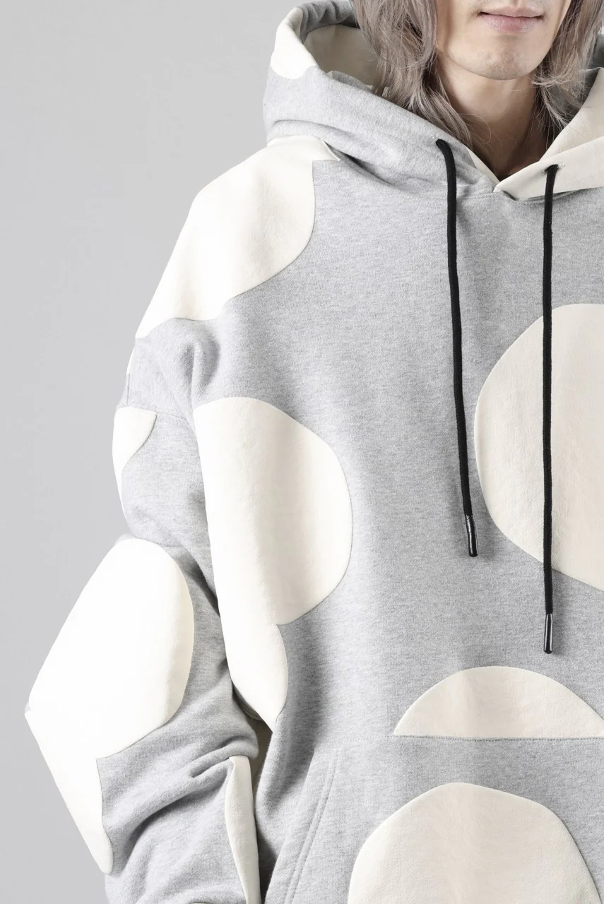 A.F ARTEFACT POLKA PATTERN SWEAT HOODIE (HEATHER GREY) - Image 31