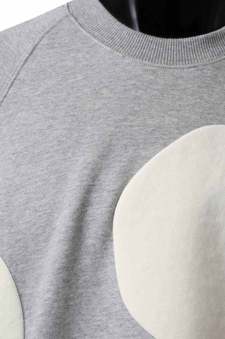 A.F ARTEFACT POLKA PATTERN SWEAT RAGLAN TOPS (HEATHER GREY) - Image 18