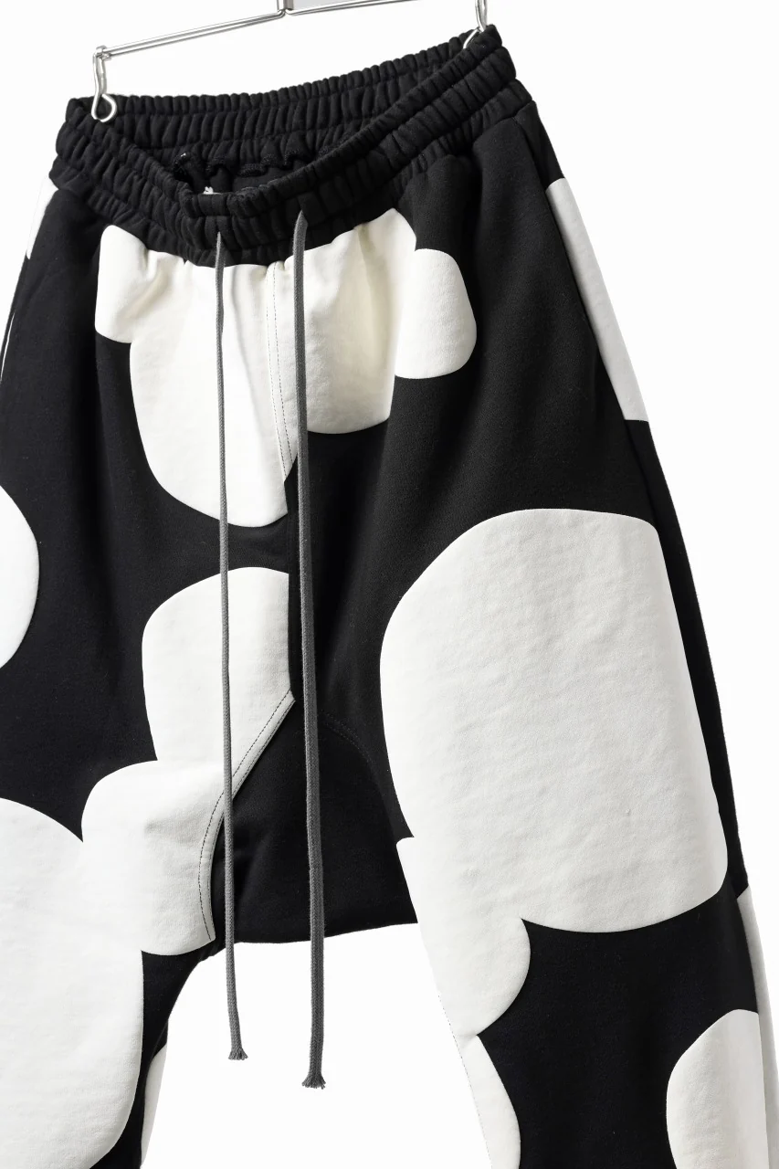 A.F ARTEFACT POLKA PATTERN SWEAT SAROUEL PANTS (BLACK) - Image 10