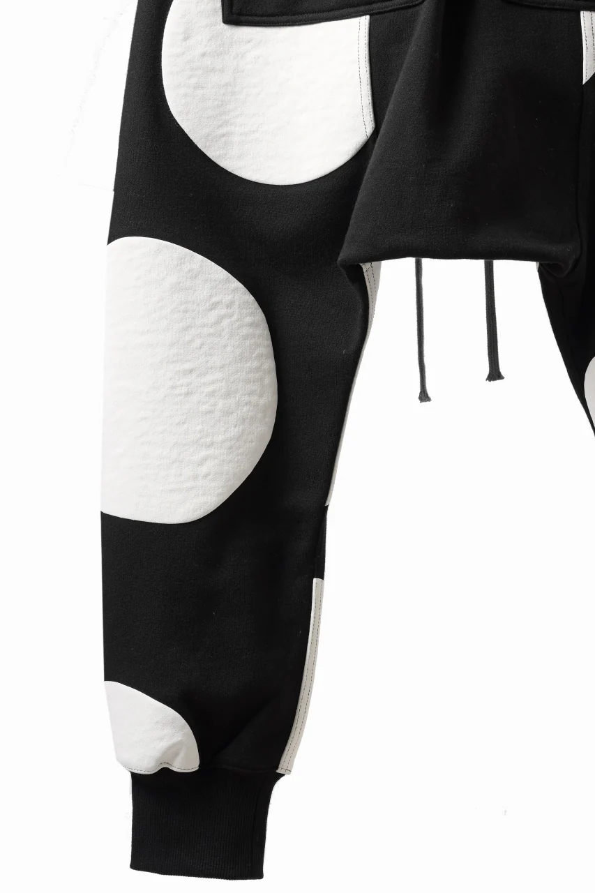 A.F ARTEFACT POLKA PATTERN SWEAT SAROUEL PANTS (BLACK) - Image 13