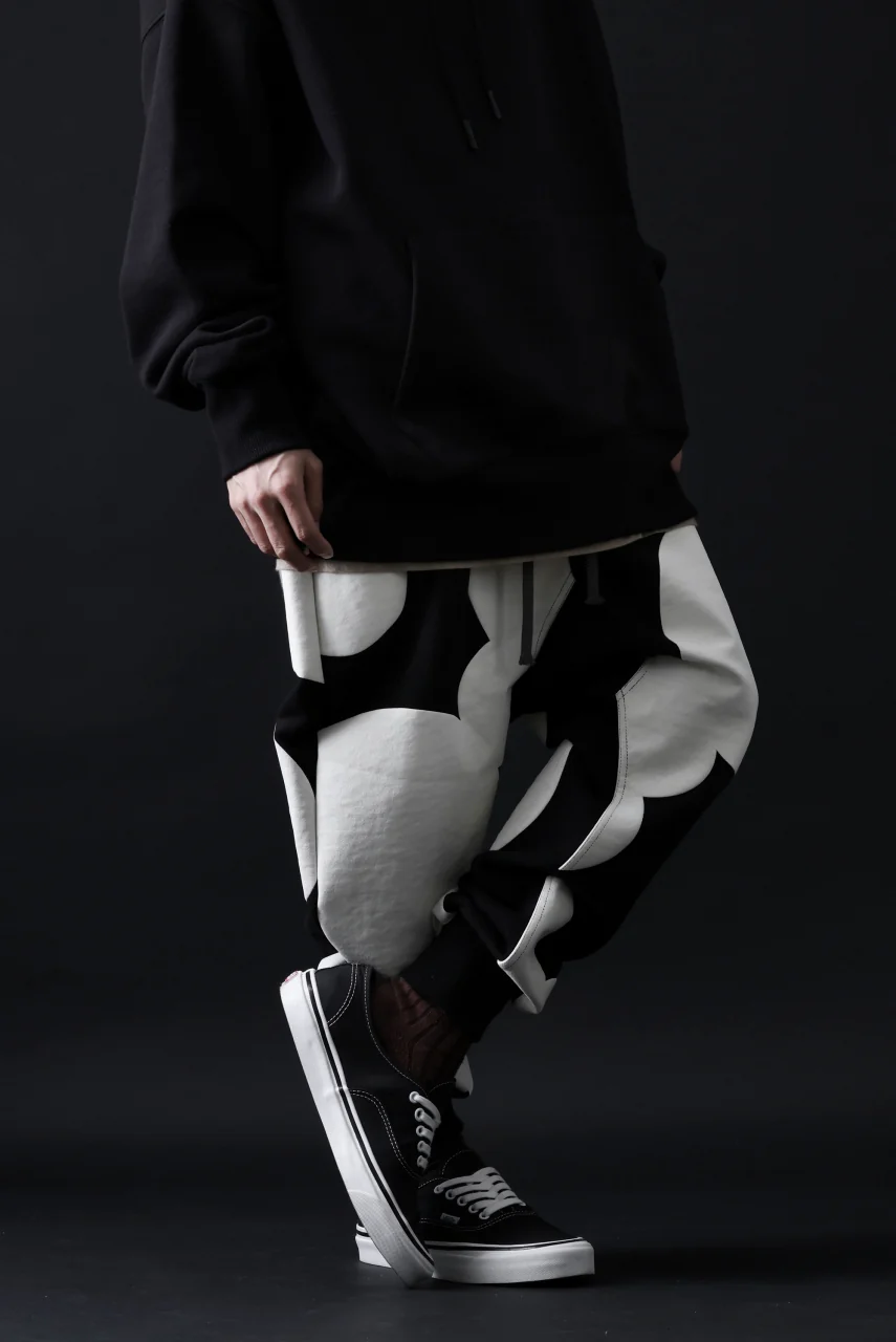 A.F ARTEFACT POLKA PATTERN SWEAT SAROUEL PANTS (BLACK) - Image 14