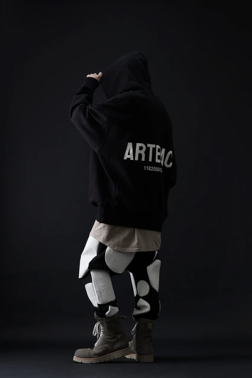 A.F ARTEFACT POLKA PATTERN SWEAT SAROUEL PANTS (BLACK) - Image 24