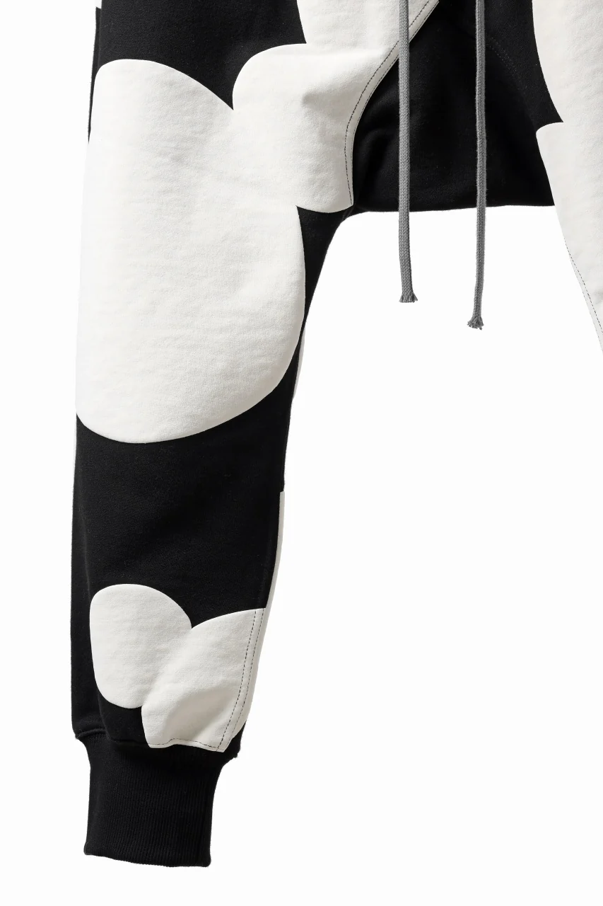 A.F ARTEFACT POLKA PATTERN SWEAT SAROUEL PANTS (BLACK) - Image 7