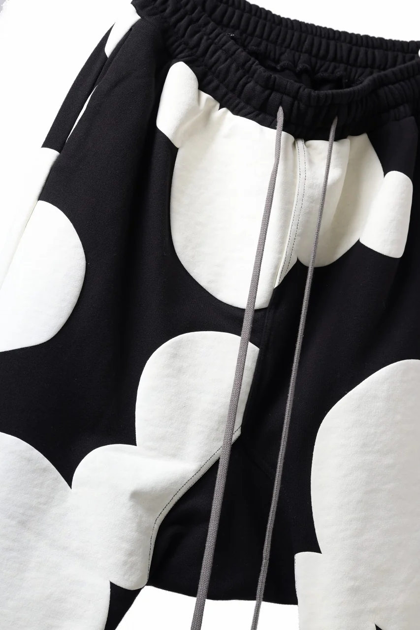 A.F ARTEFACT POLKA PATTERN SWEAT SAROUEL PANTS (BLACK) - Image 8