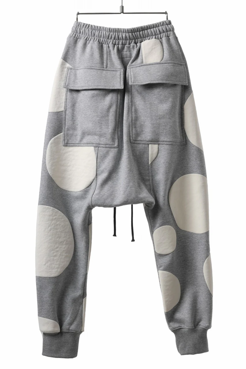 A.F ARTEFACT POLKA PATTERN SWEAT SAROUEL PANTS (HEATHER GREY) - Image 3