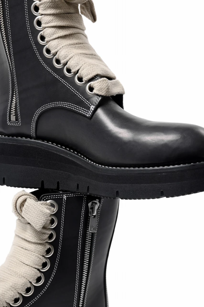 A.F ARTEFACT × Portaille DOUBLE SIDE ZIP BOOTS / ITALIAN VACHETTA SMOOTH (BLACK) - Image 17