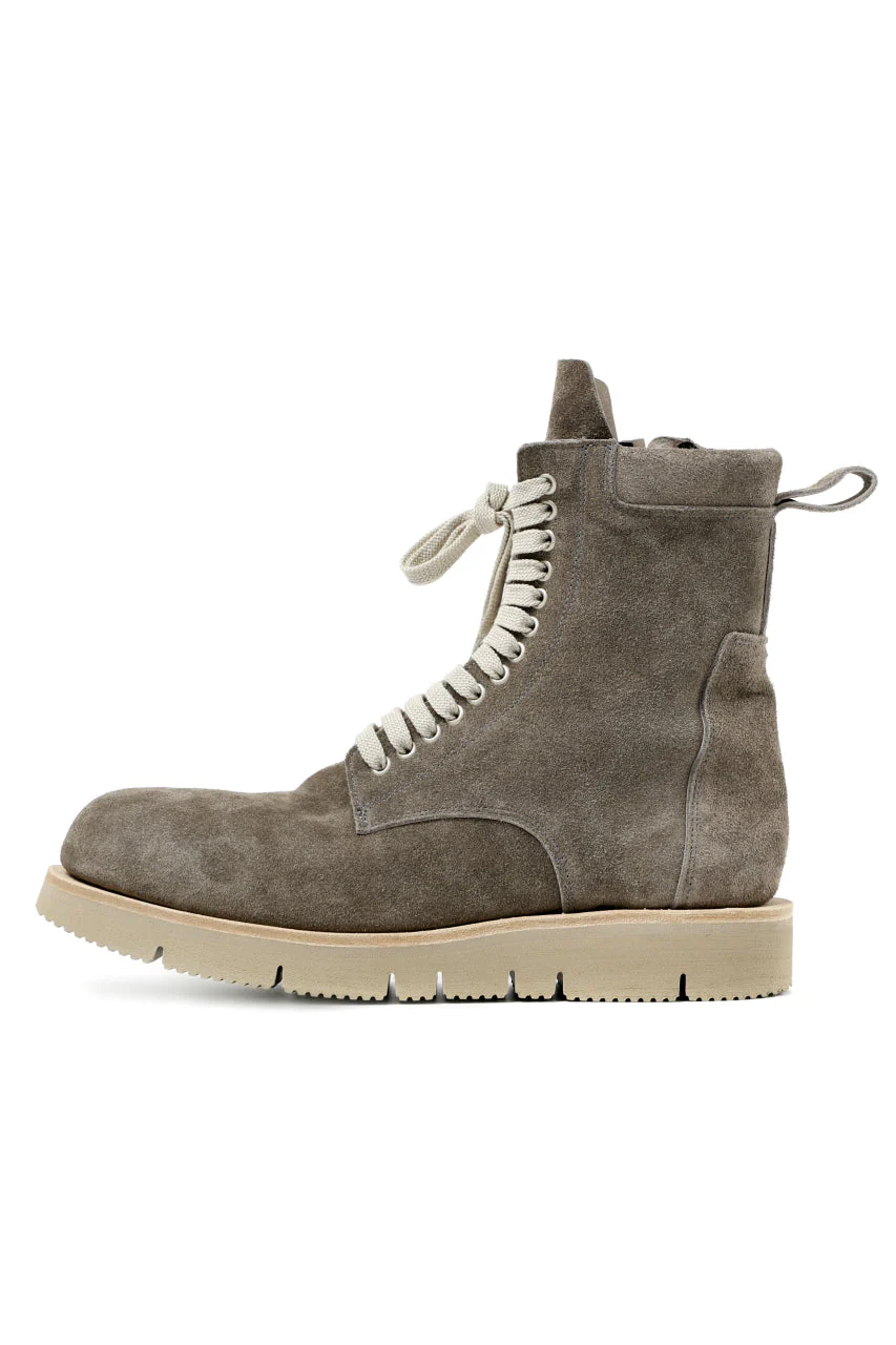 A.F ARTEFACT × Portaille LACE-UP SIDE ZIP BOOTS / SOFT SUEDE (GREIGE) - Image 14
