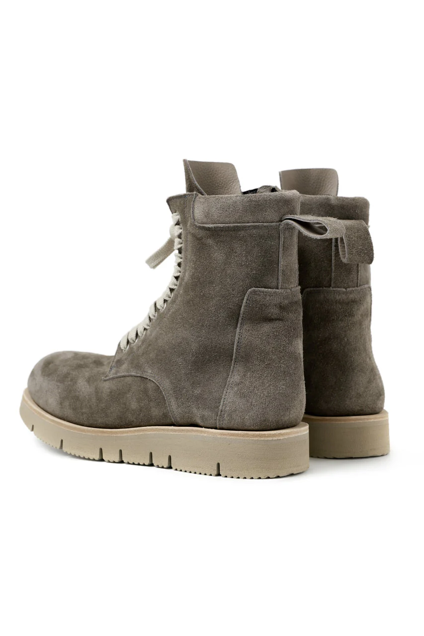 A.F ARTEFACT × Portaille LACE-UP SIDE ZIP BOOTS / SOFT SUEDE (GREIGE) - Image 9