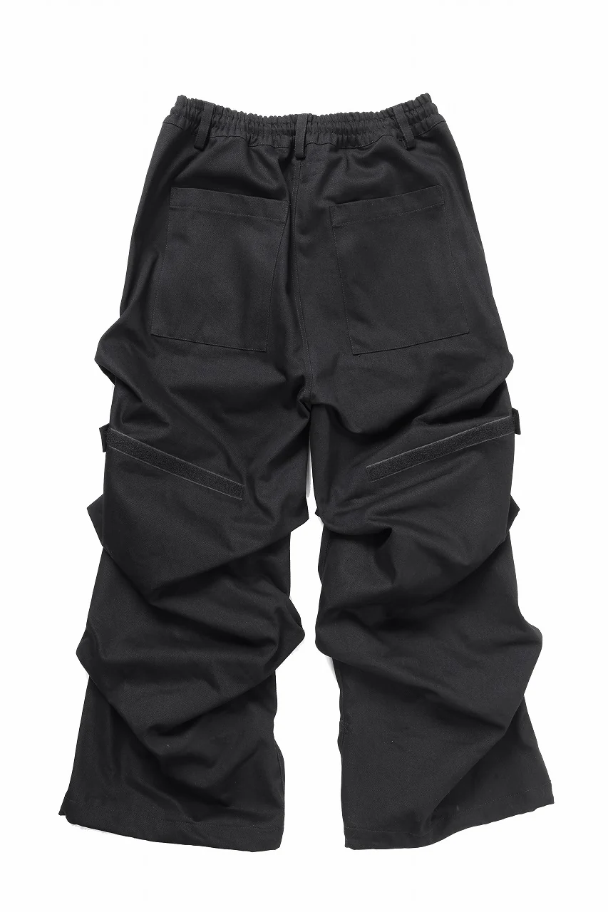 A.F ARTEFACT PURE DENIM TUCK WIDE PANTS (BLACK) - Image 10