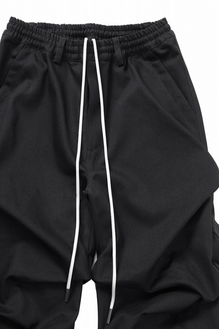 A.F ARTEFACT PURE DENIM TUCK WIDE PANTS (BLACK) - Image 11
