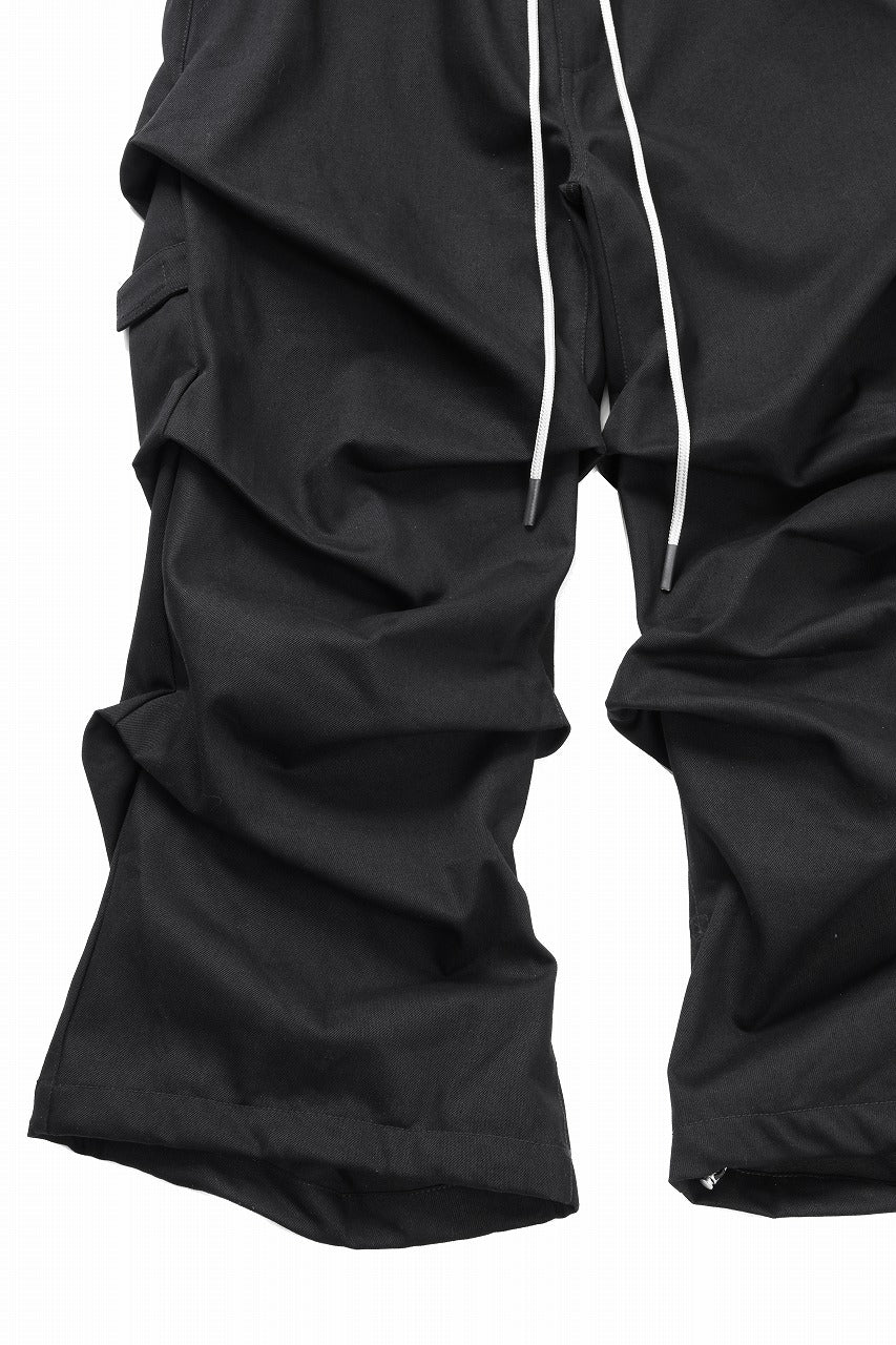 A.F ARTEFACT PURE DENIM TUCK WIDE PANTS (BLACK) - Image 12