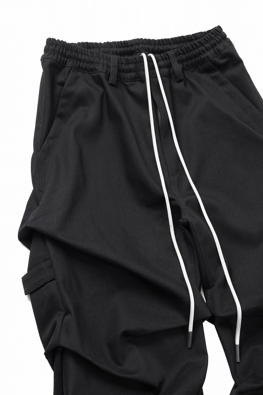 A.F ARTEFACT PURE DENIM TUCK WIDE PANTS (BLACK) - Image 14