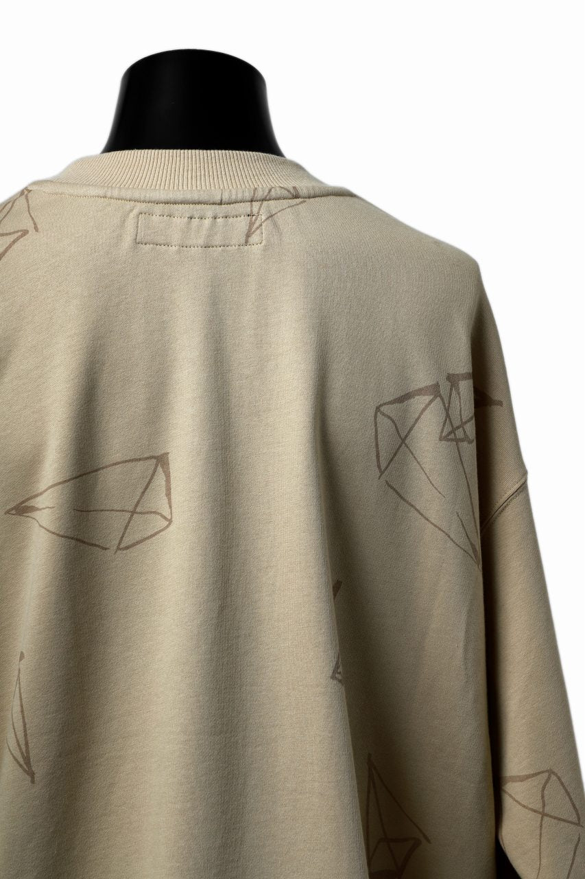 A.F ARTEFACT PYRA PATTERN PRINT CREW NECK TOPS (BEIGE) - Image 11