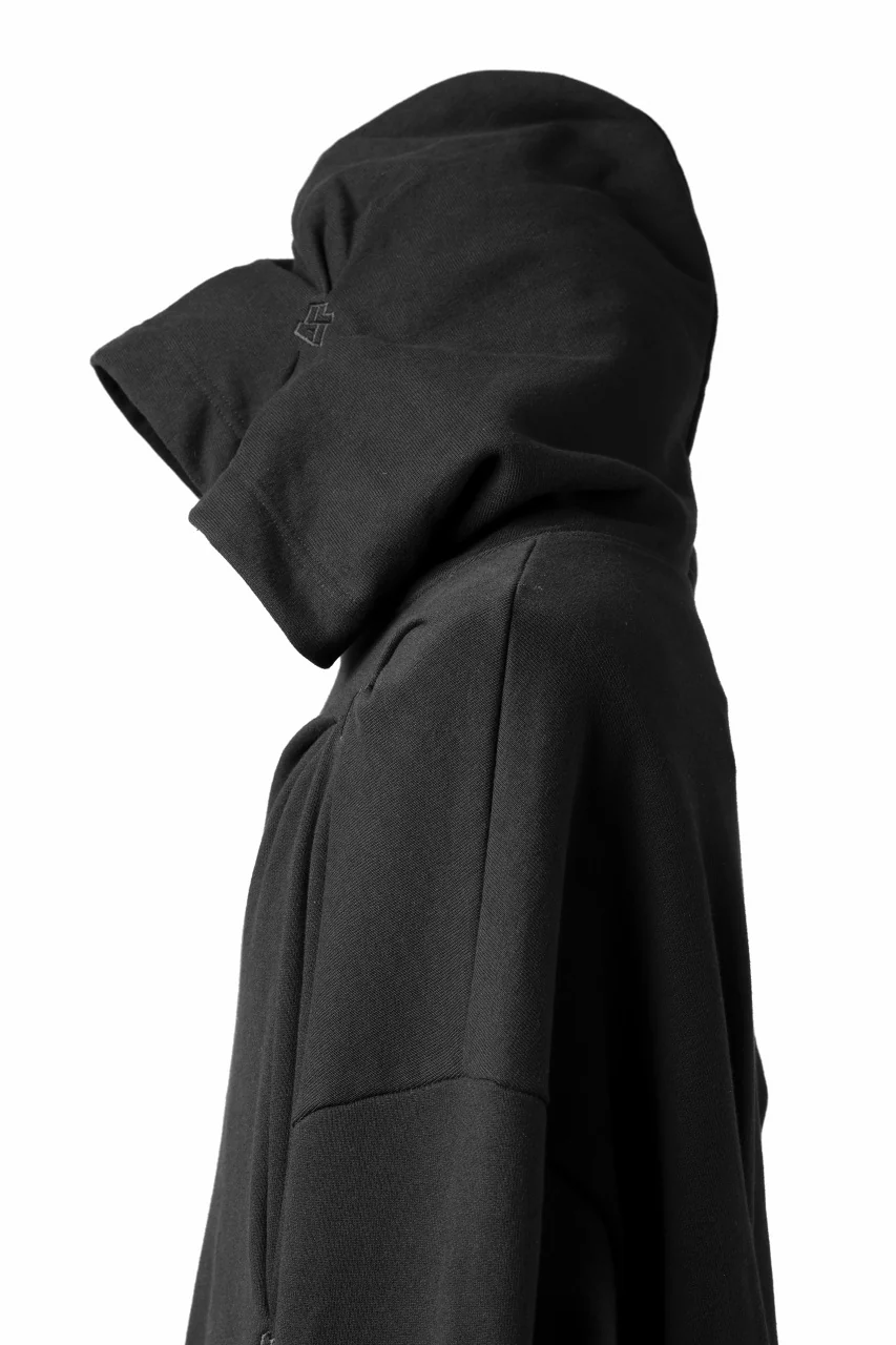 A.F ARTEFACT RANDOM TUCK EMBROIDERY SWEAT HOODIE (BLACK) - Image 13
