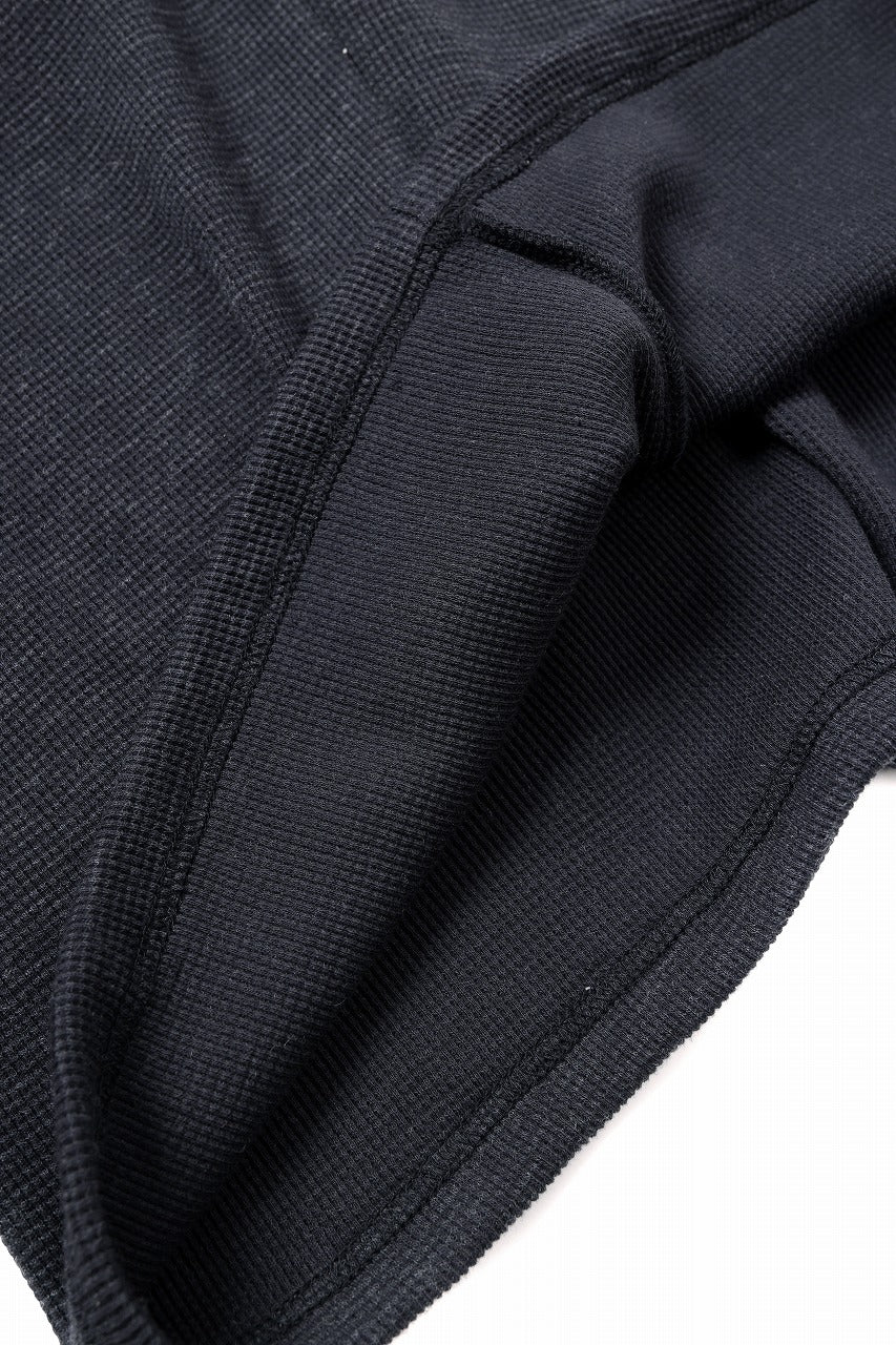 A.F ARTEFACT REGULAR FIT TOP / WAFFLE KNIT JERSEY (CHARCOAL) - Image 11