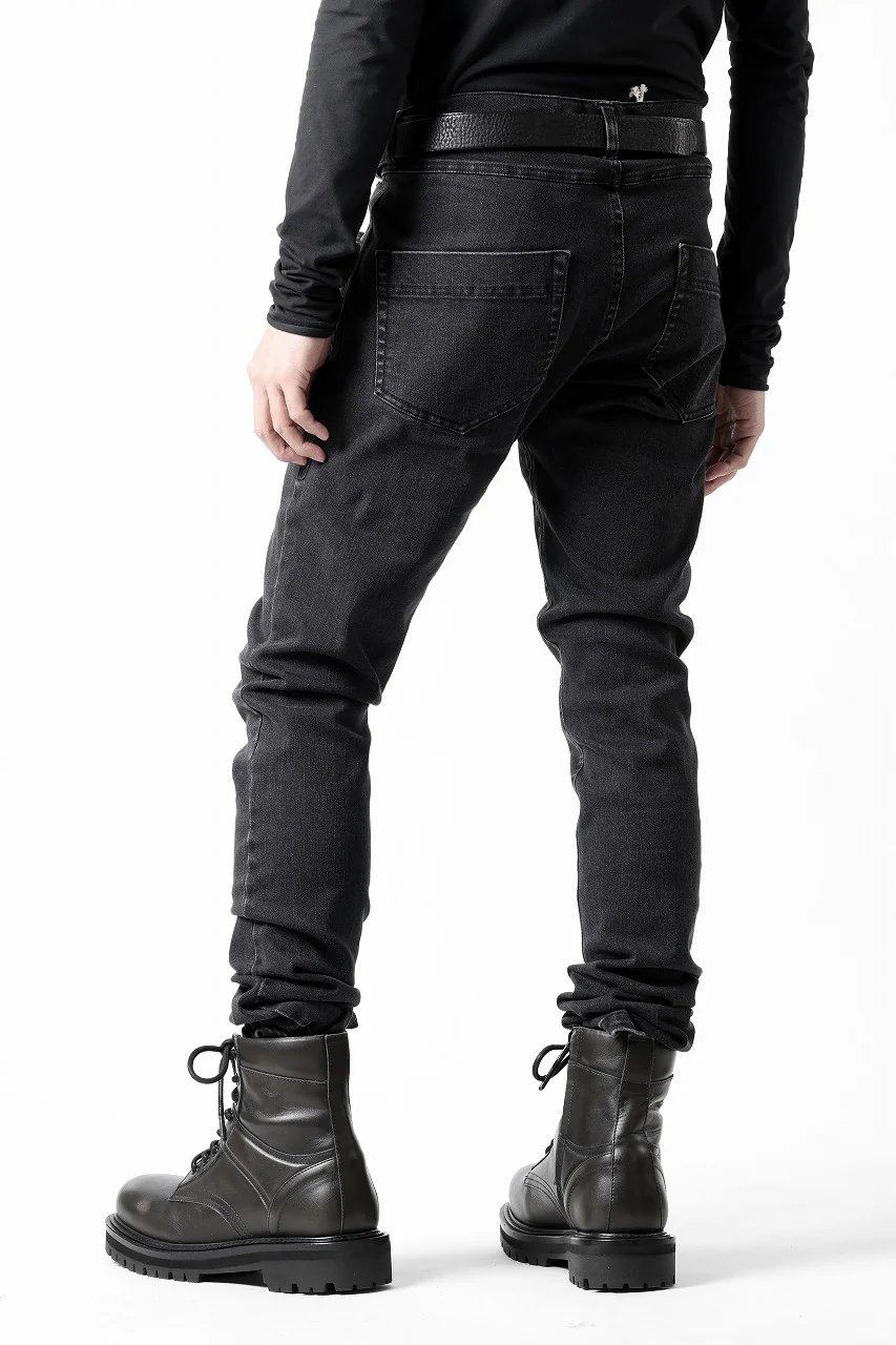 A.F ARTEFACT RELAXED SKINNY DENIM PANTS (BLACK) - Image 14