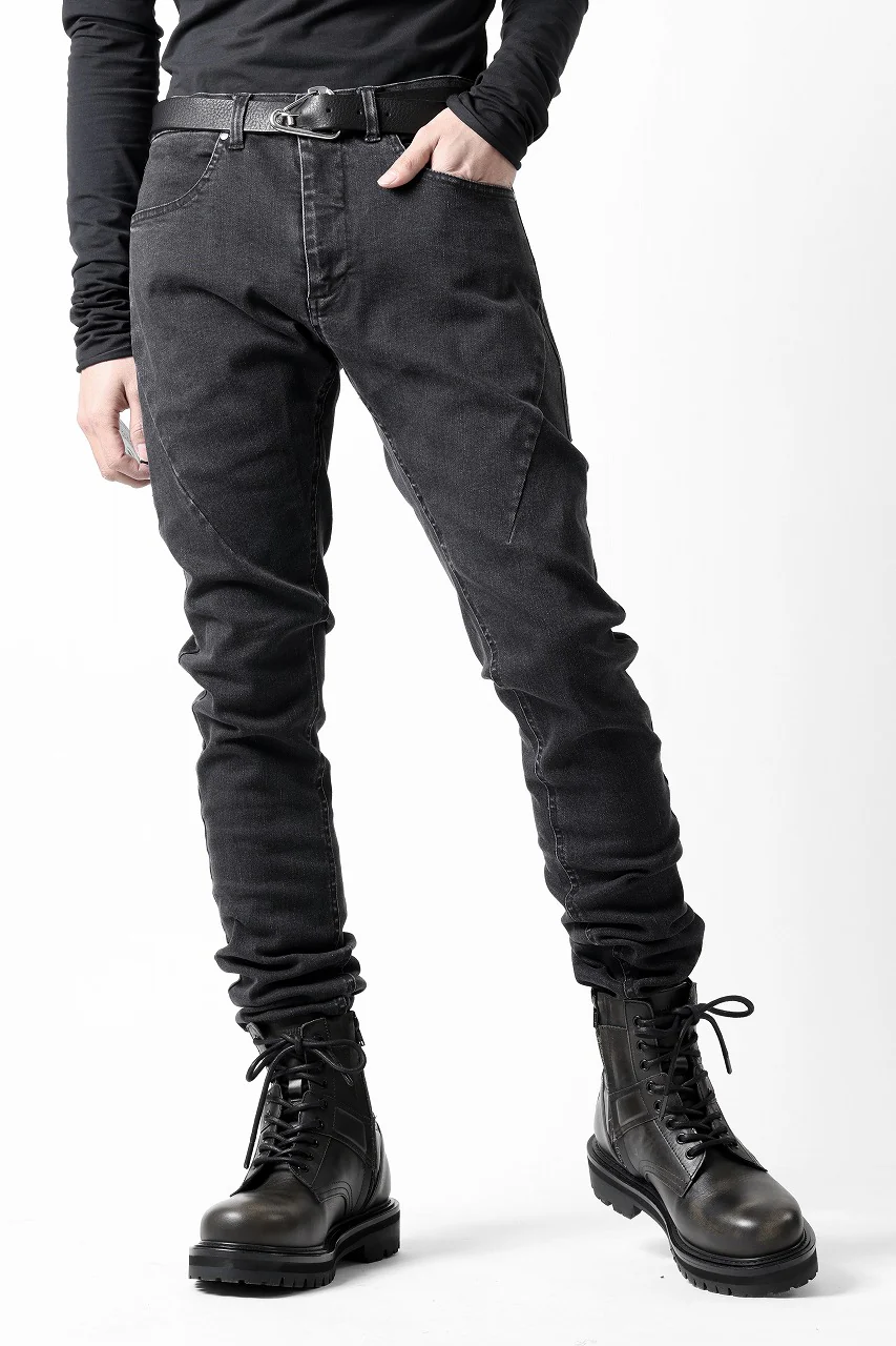 A.F ARTEFACT RELAXED SKINNY DENIM PANTS (BLACK) - Image 2