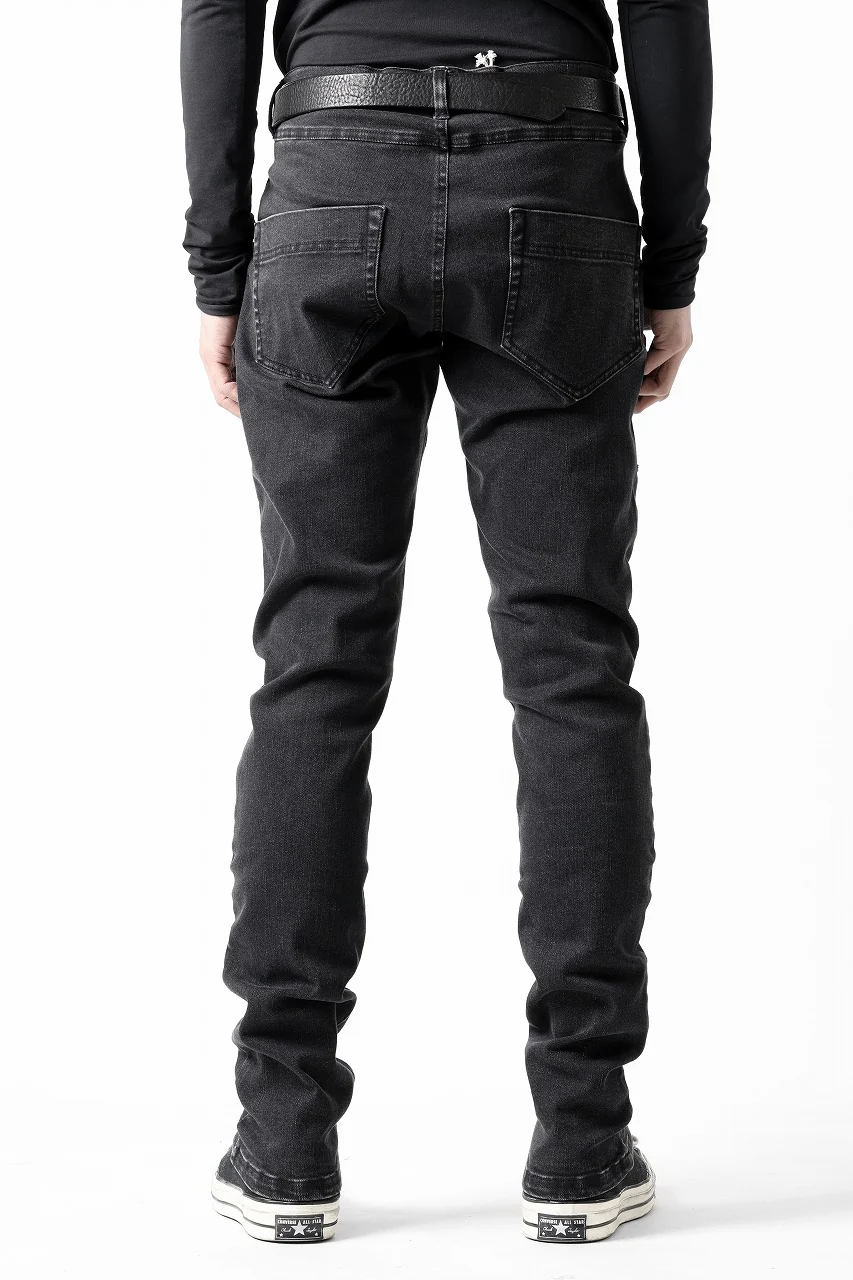 A.F ARTEFACT RELAXED SKINNY DENIM PANTS (BLACK) - Image 7