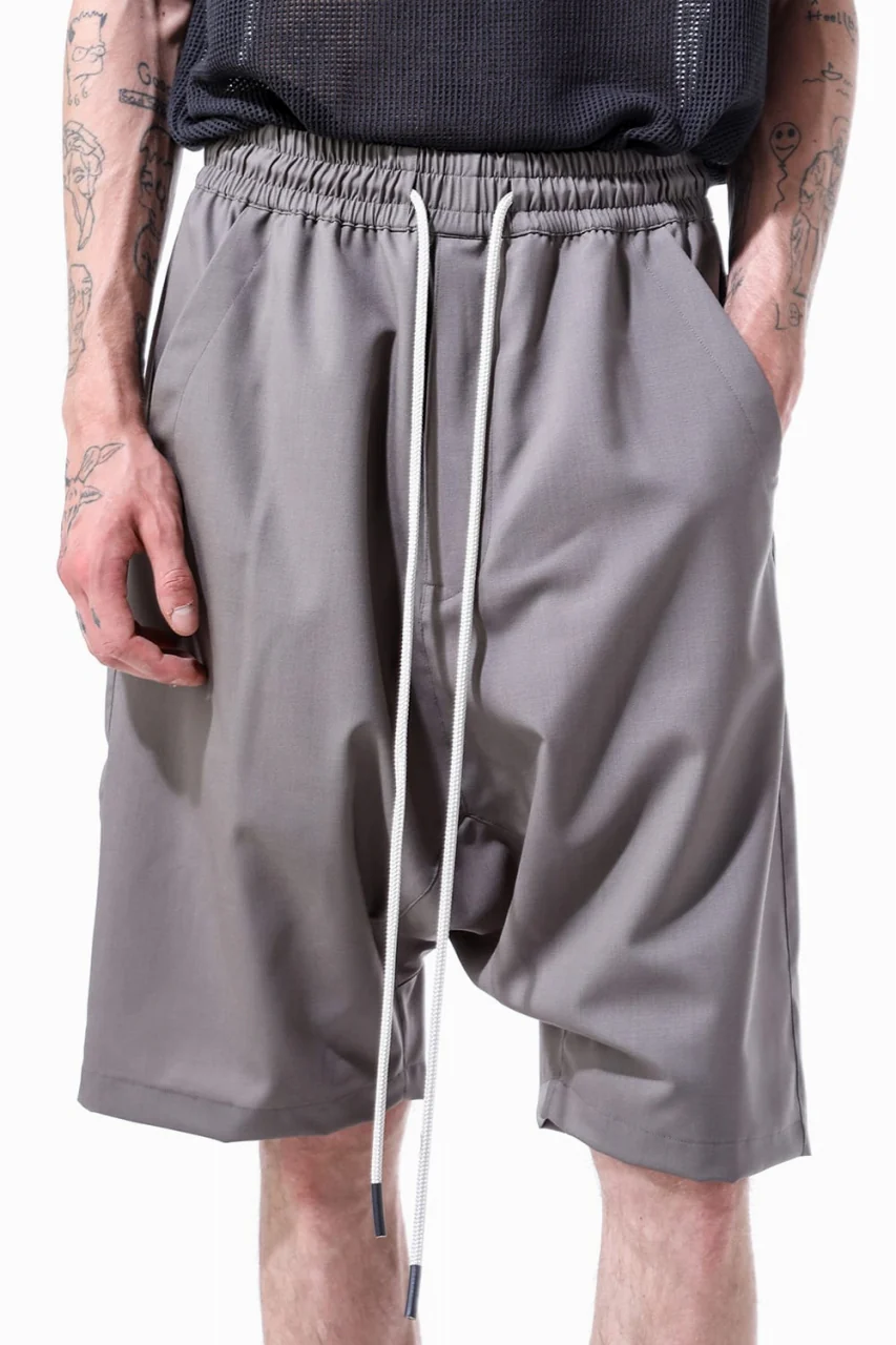 A.F ARTEFACT RESORT SARROUEL SHORTS / TROPICAL WOOL (GREY) - Image 11