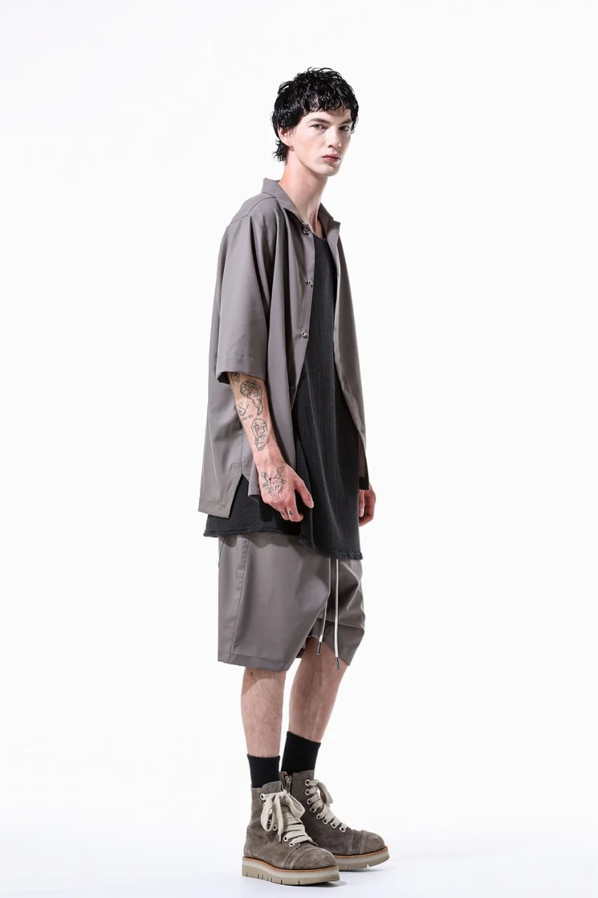 A.F ARTEFACT RESORT SARROUEL SHORTS / TROPICAL WOOL (GREY) - Image 24