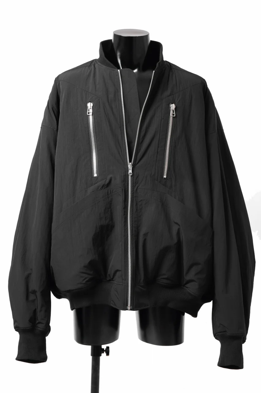 A.F ARTEFACT REVERSIBLE "BOMBER" MA-1 JACKET (BLACK x DARK ORANGE)