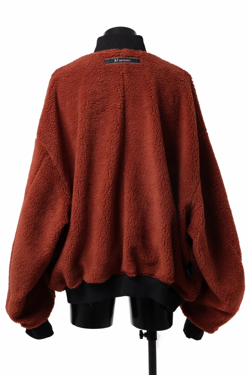 A.F ARTEFACT REVERSIBLE "BOMBER" MA-1 JACKET (BLACK x DARK ORANGE) - Image 23