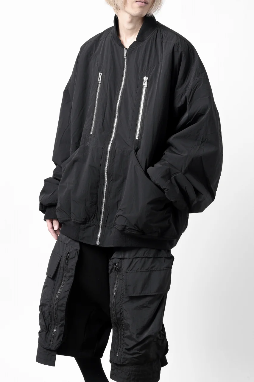 A.F ARTEFACT REVERSIBLE "BOMBER" MA-1 JACKET (BLACK x DARK ORANGE) - Image 30