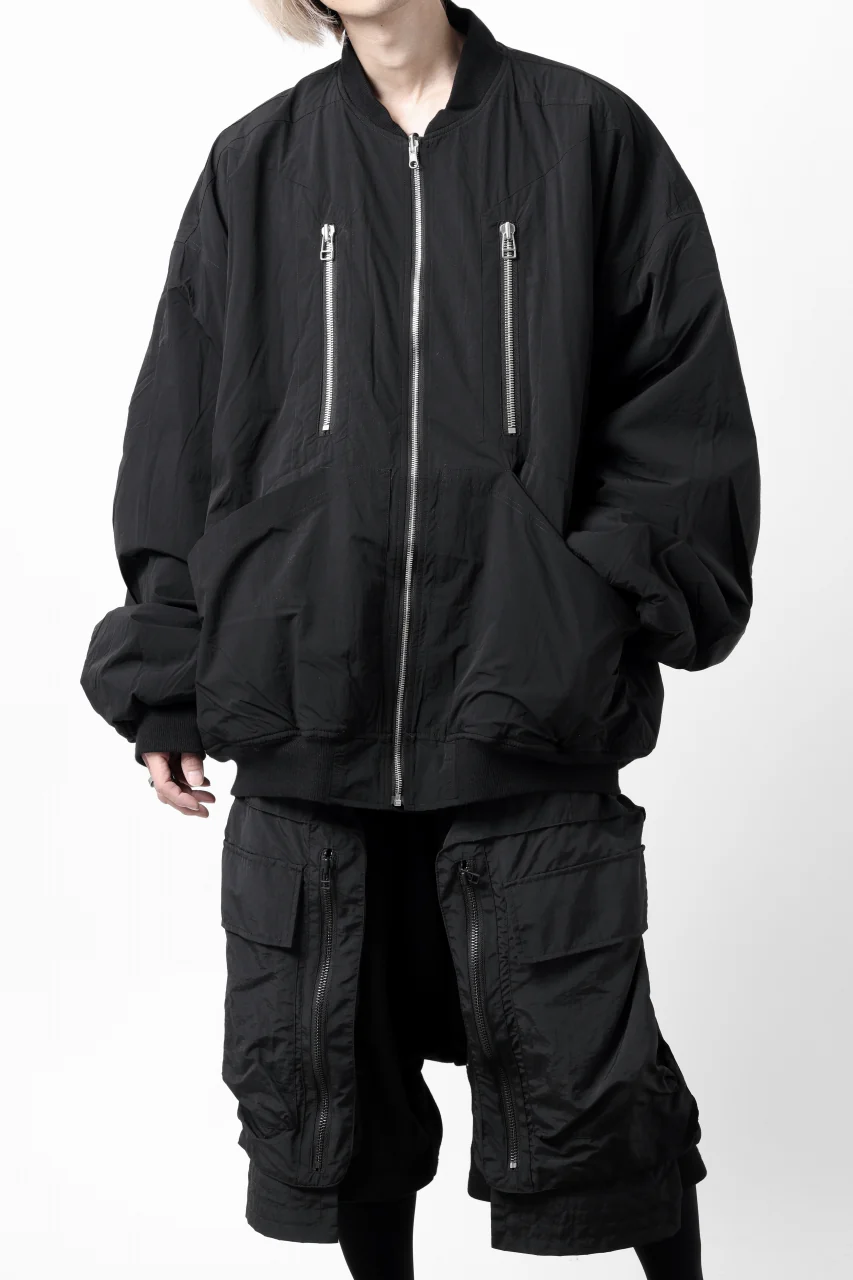 A.F ARTEFACT REVERSIBLE "BOMBER" MA-1 JACKET (BLACK x DARK ORANGE) - Image 33