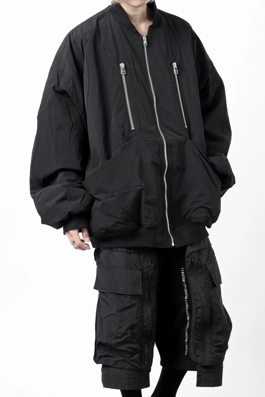 A.F ARTEFACT REVERSIBLE "BOMBER" MA-1 JACKET (BLACK x DARK ORANGE) - Image 34