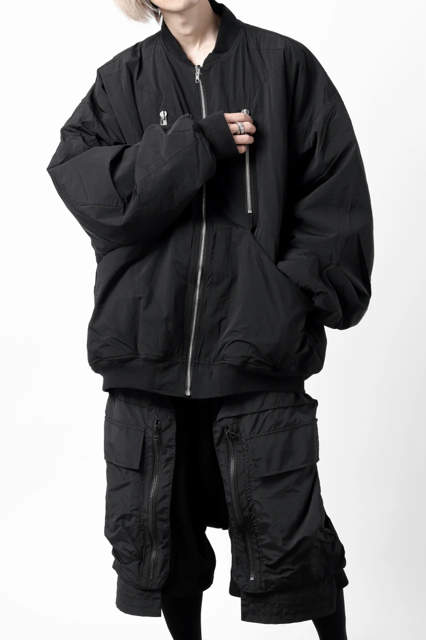 A.F ARTEFACT REVERSIBLE "BOMBER" MA-1 JACKET (BLACK x DARK ORANGE) - Image 36