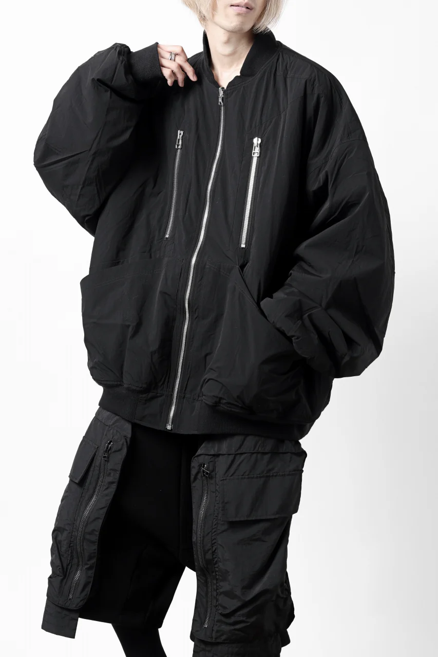 A.F ARTEFACT REVERSIBLE "BOMBER" MA-1 JACKET (BLACK x DARK ORANGE) - Image 37