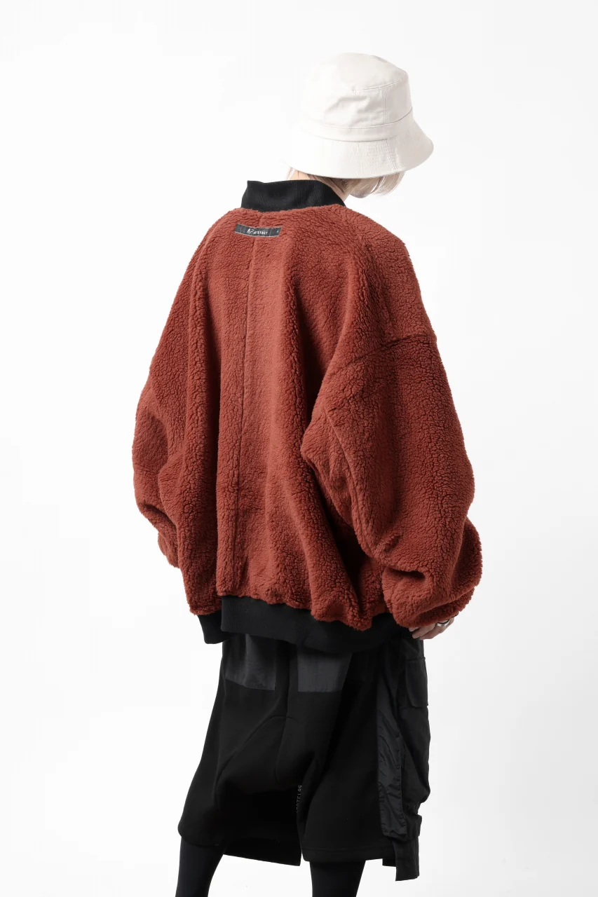 A.F ARTEFACT REVERSIBLE "BOMBER" MA-1 JACKET (BLACK x DARK ORANGE) - Image 43
