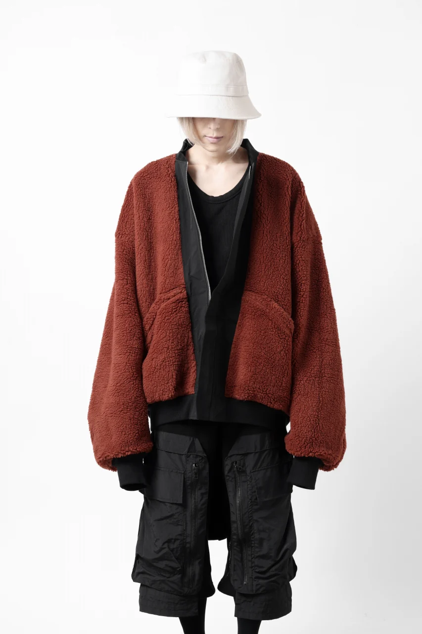 A.F ARTEFACT REVERSIBLE "BOMBER" MA-1 JACKET (BLACK x DARK ORANGE) - Image 46