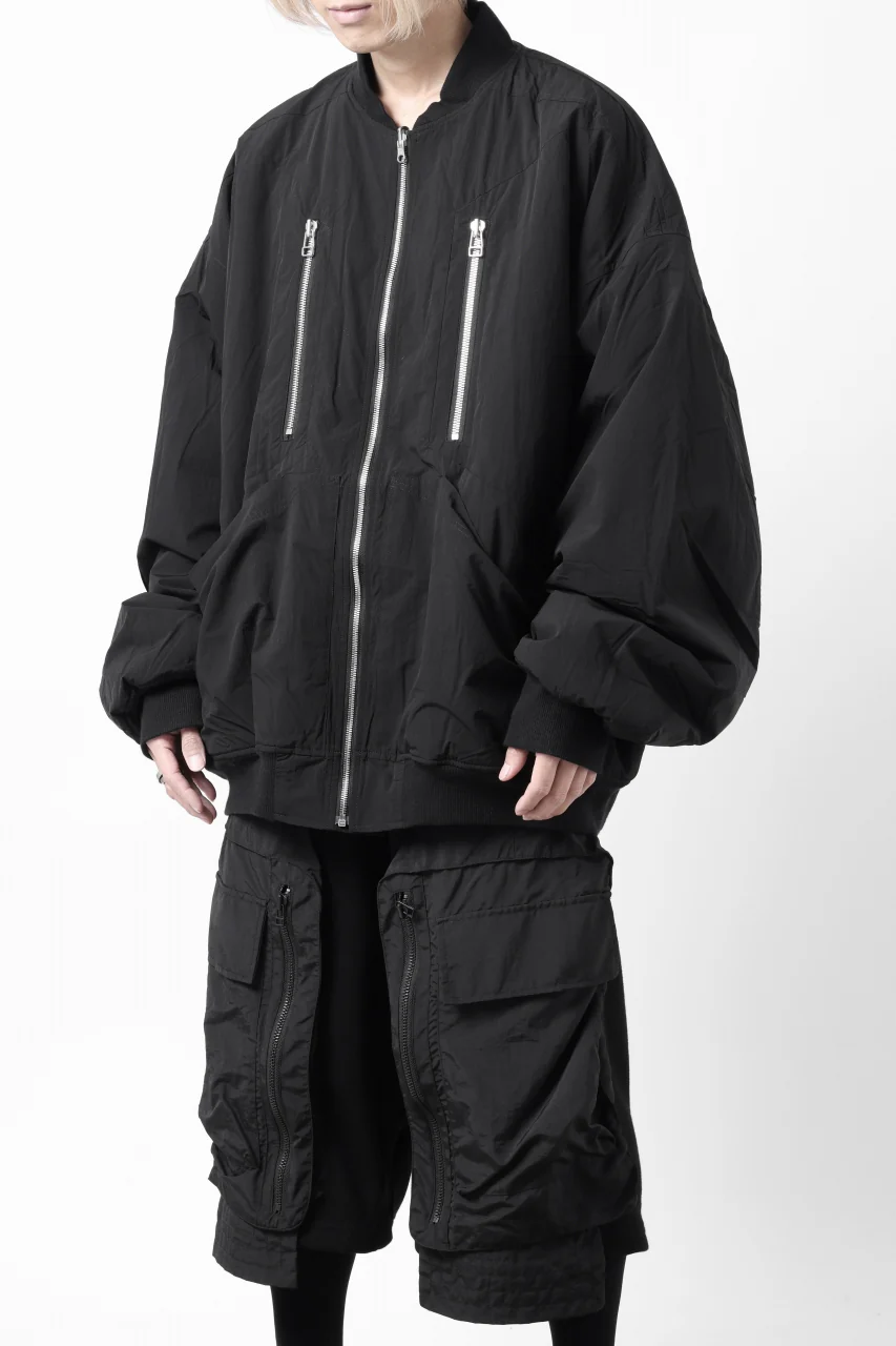 A.F ARTEFACT REVERSIBLE "BOMBER" MA-1 JACKET (BLACK x DARK ORANGE) - Image 5