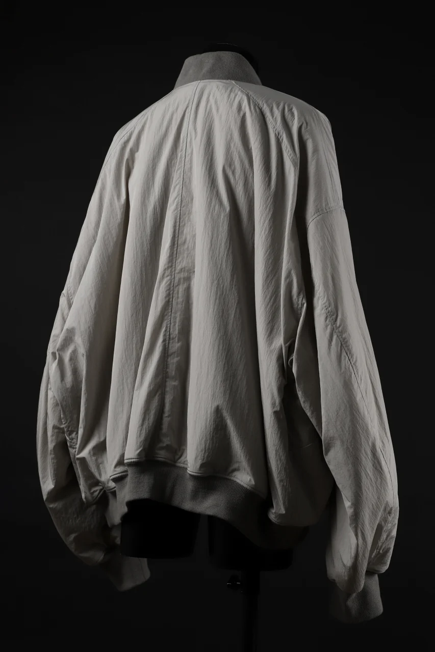 A.F ARTEFACT REVERSIBLE "BOMBER" MA-1 JACKET (IVORY x IVORY) - Image 7