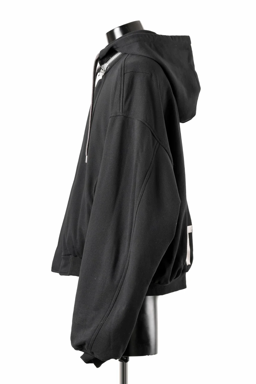 A.F ARTEFACT REVERSIBLE MA-1 HOODIE BLOUSON / COTTON-TERRY (BLACK) - Image 19