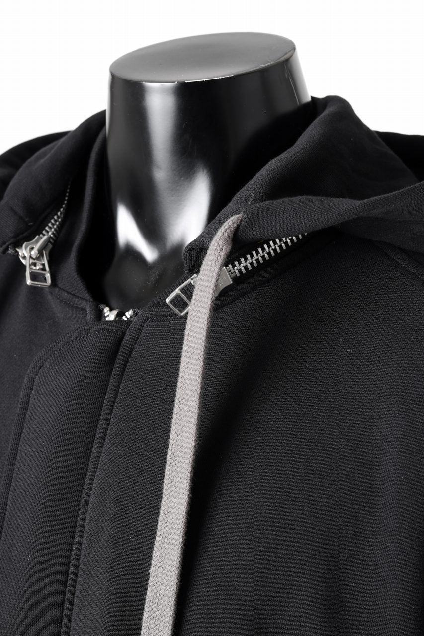 A.F ARTEFACT REVERSIBLE MA-1 HOODIE BLOUSON / COTTON-TERRY (BLACK) - Image 23