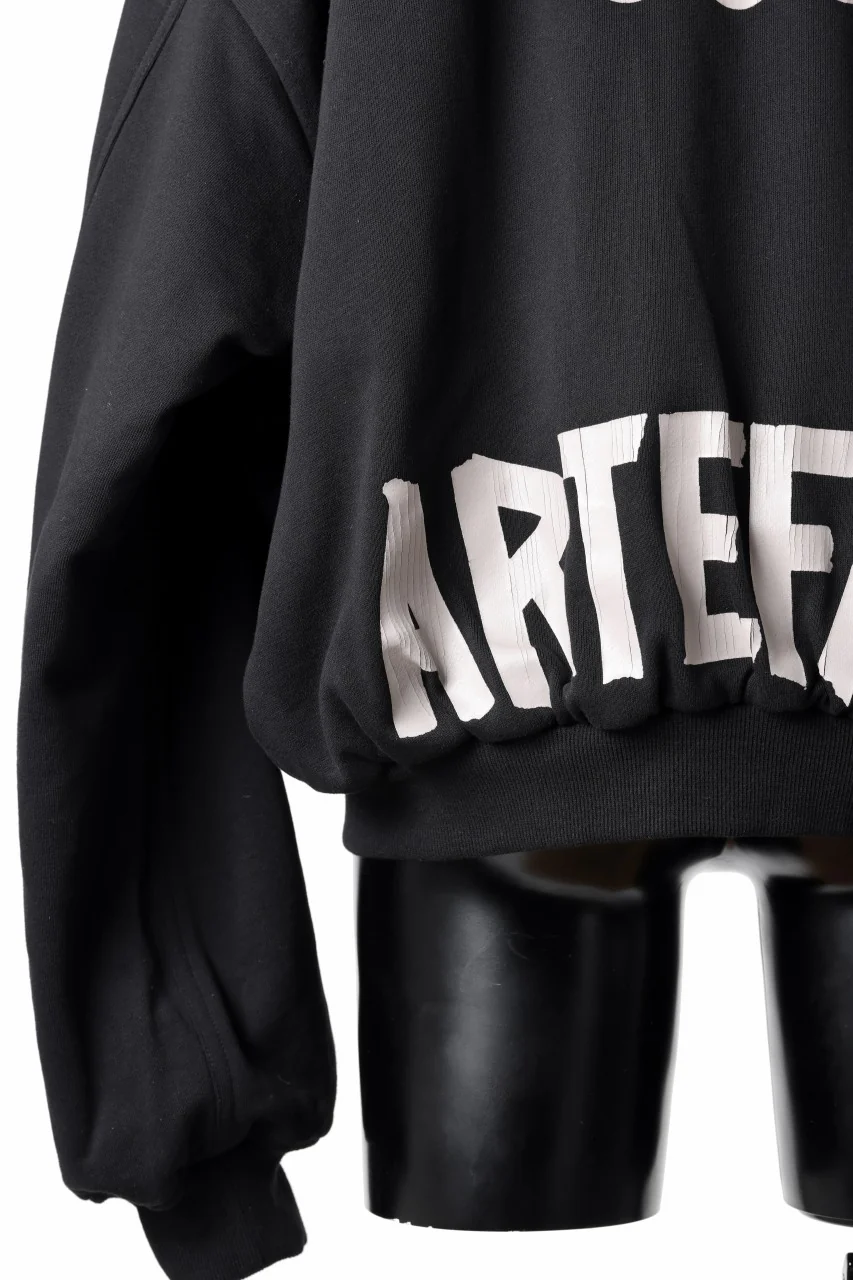 A.F ARTEFACT REVERSIBLE MA-1 HOODIE BLOUSON / COTTON-TERRY (BLACK) - Image 25