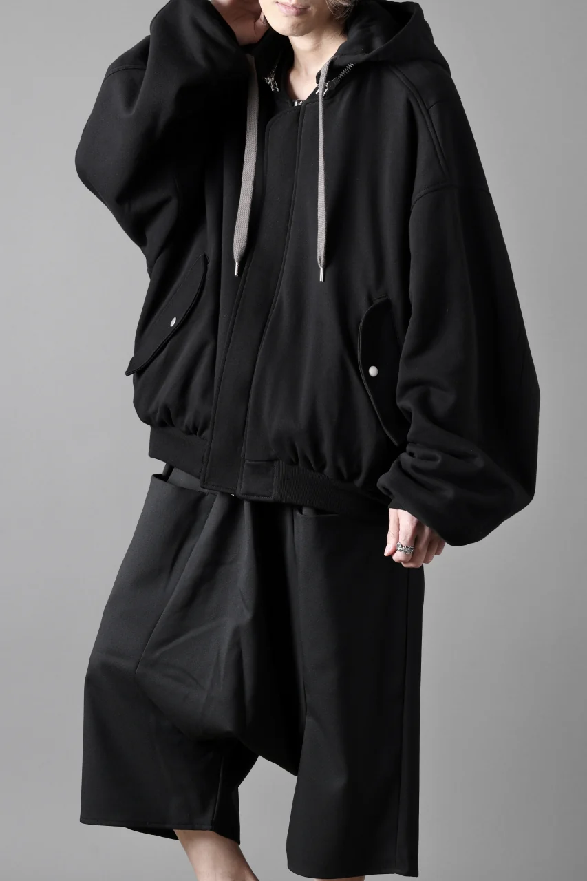 A.F ARTEFACT REVERSIBLE MA-1 HOODIE BLOUSON / COTTON-TERRY (BLACK) - Image 31