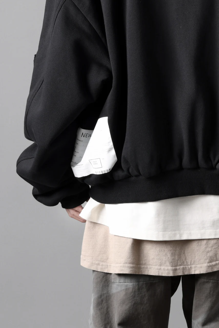 A.F ARTEFACT REVERSIBLE MA-1 HOODIE BLOUSON / COTTON-TERRY (BLACK) - Image 34