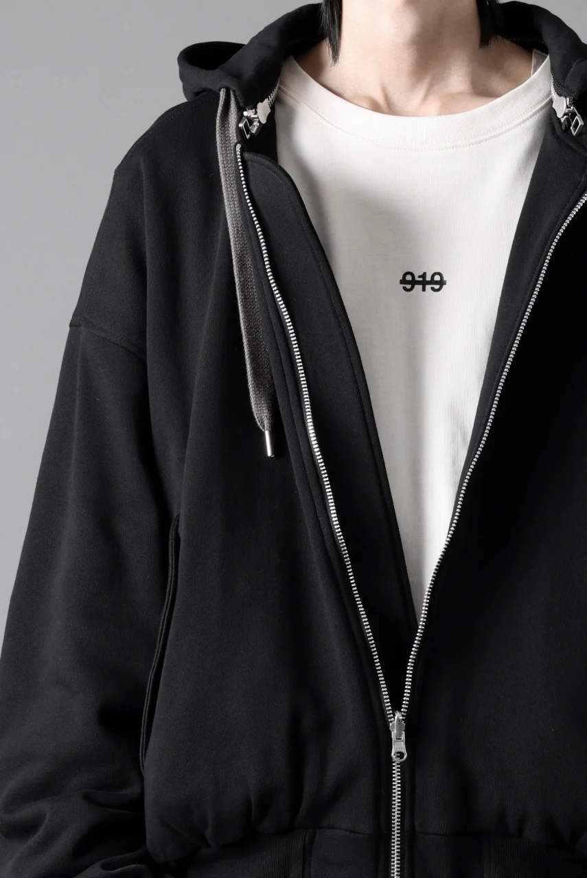 A.F ARTEFACT REVERSIBLE MA-1 HOODIE BLOUSON / COTTON-TERRY (BLACK) - Image 36