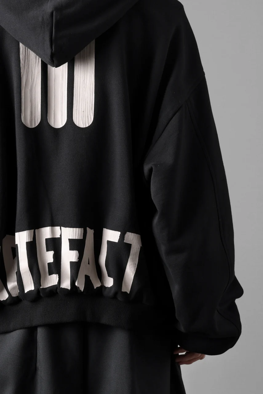 A.F ARTEFACT REVERSIBLE MA-1 HOODIE BLOUSON / COTTON-TERRY (BLACK) - Image 39