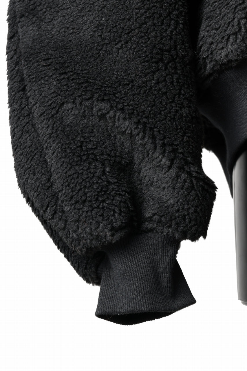 A.F ARTEFACT REVERSIBLE TEDDY BOMBER JACKET (BLACK) - Image 10
